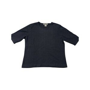 Banana Republic 100% Cashmere Black Short Sleeve Sweater Women’s Small MSRP $130